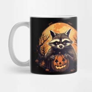 halloween raccoon Mug